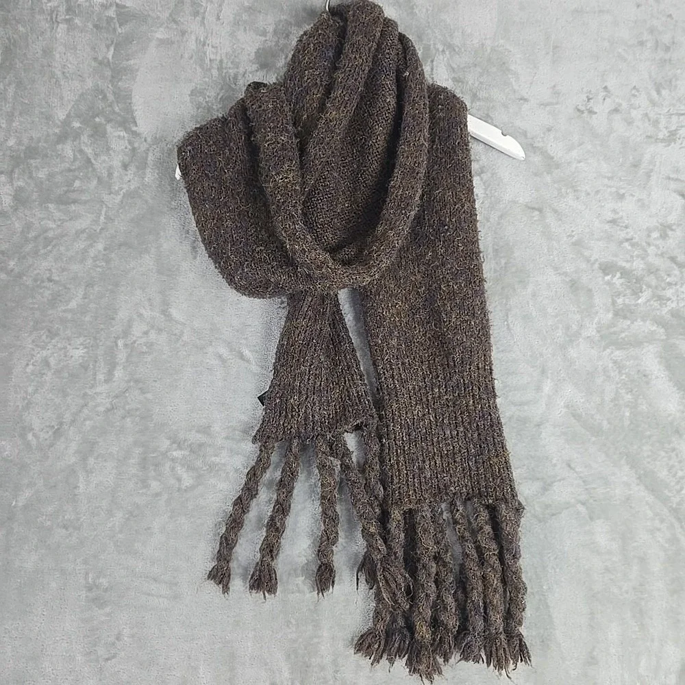 Anthropologie Braided Fringe Scarf ~102